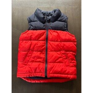 Old Navy Red and blue Puffy vest size 3T